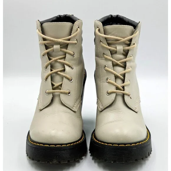 Dr. Martens Women's Beige Persephone Buttero Lace-Up Ankle Boot Size 6 2833 - Picture 11 of 16